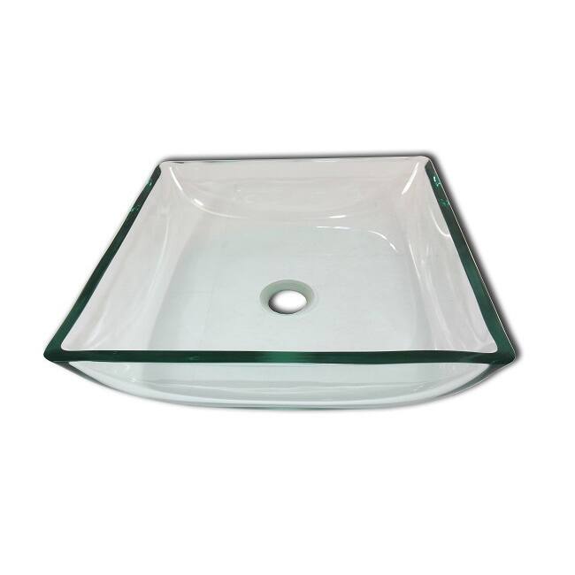 The Gavin Modern Tempered Glass Vessel Bathroom Sink by Flotera