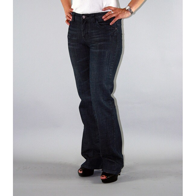 Institute Liberal Women's Slub Stretch Twill Bootcut Jeans