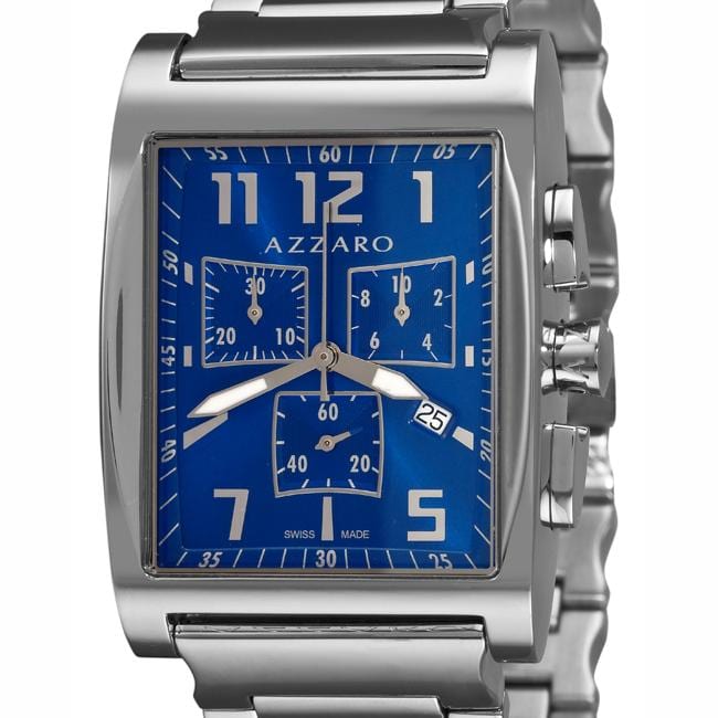 Azzaro Men's '100 Azzaro Chrono' Blue Face Chronograph Watch Azzaro Men's More Brands Watches