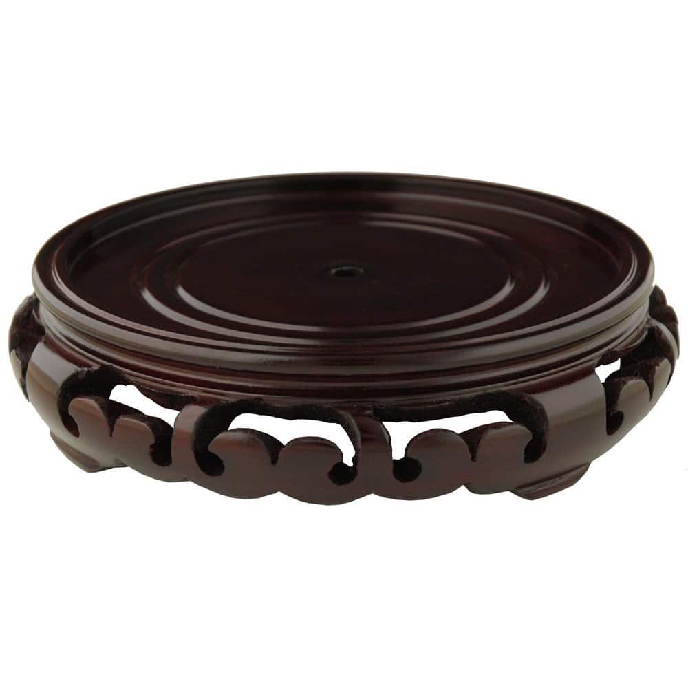 Handmade Wooden Carved Rosewood Pedestal Stand (China)