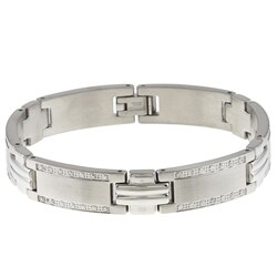 Stainless Steel 3/4ct TDW Black Diamond Bracelet - 15211530 - Overstock ...