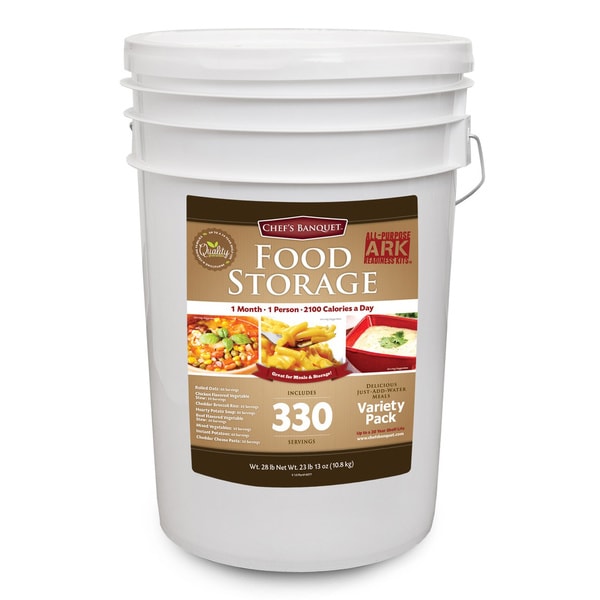 Chefs Banquet ARK 1 Month Food Storage Supply (330 Servings)