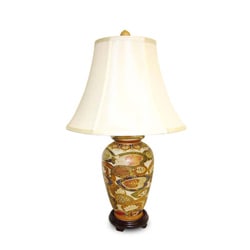 Shop Flat Lotus Porcelain Table Lamp - Free Shipping Today ...