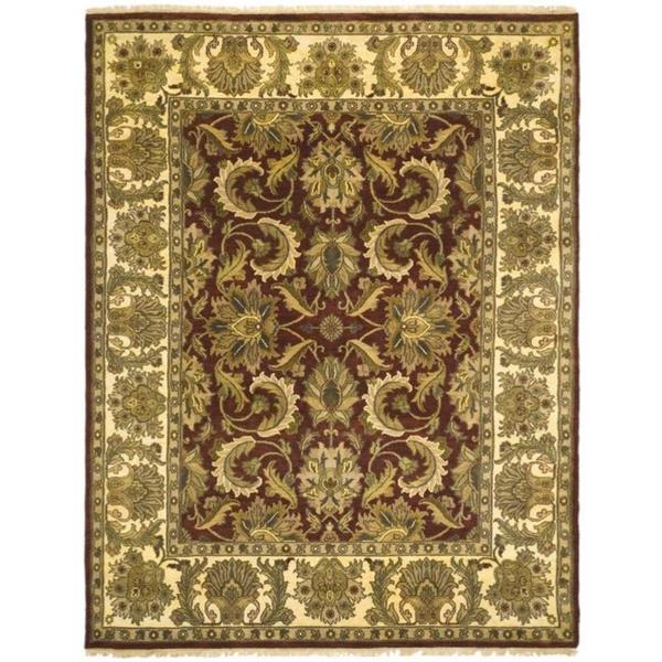 Shop Safavieh Couture Jaipur HandKnotted Red/ Beige Heirloom Wool Area