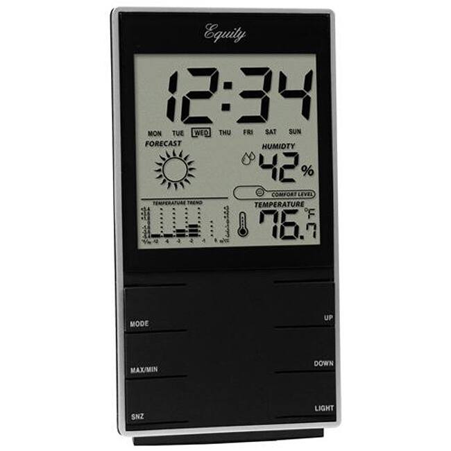 Equity by La Crosse 30220 Desktop Temperature Station/ Time Alarm