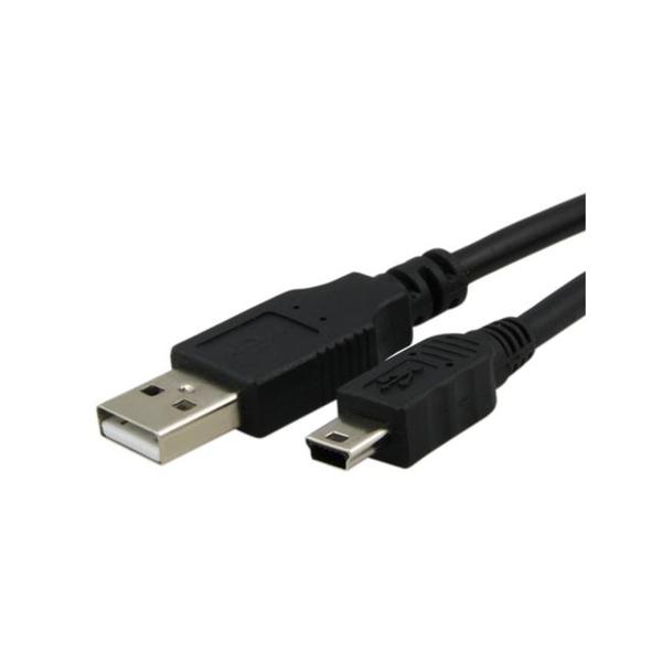 INSTEN Black Type A to Mini 5-pin Type B 6-foot USB Data Cable