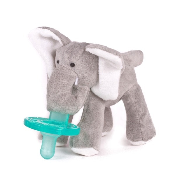 carter's plush elephant pacifier clip