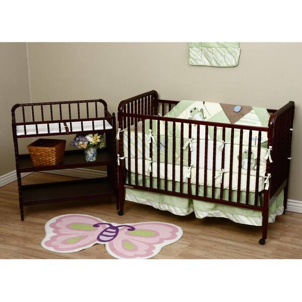 Shop Delta Heartland Espresso Wood Crib And Changer Overstock