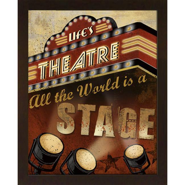 Conrad Knutsen 'Life's Theatre' Embellished Framed Art Print Bed Bath & Beyond 5711918
