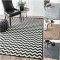 Williamsburg Bedford Chevron Zebra Rug (5' x 8')
