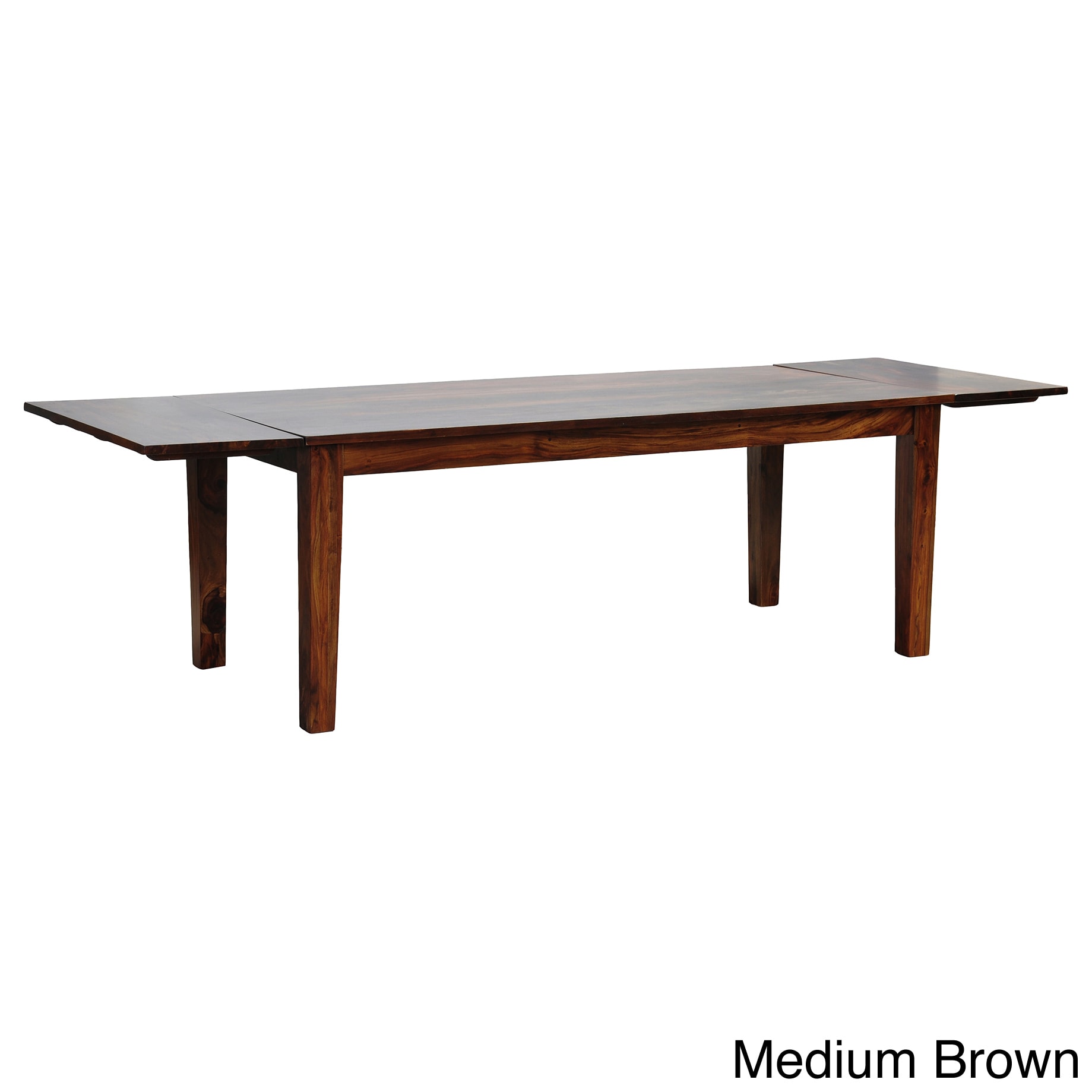 Alicia Diningtable W/ext92 (Natural, medium brownMaterials WoodFinish NaturalFor indoor useDimensions 30 inches high x 60 inches wide x 36 inches deepNumber of boxes this will ship in OneChairs not includedAssembly required )