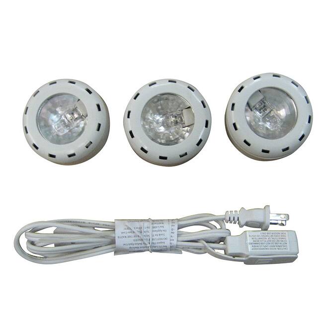 Undercabinet 3-light Kit with White Finish