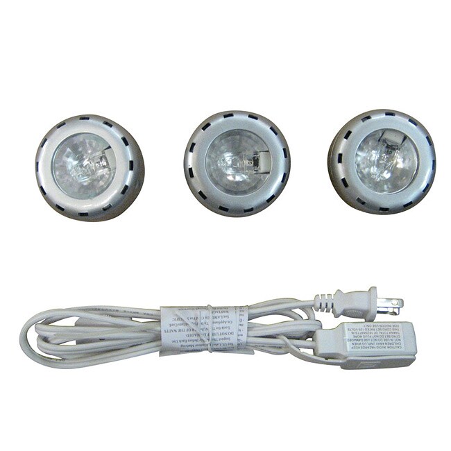 Undercabinet Brushed Nickel 3 light Kit