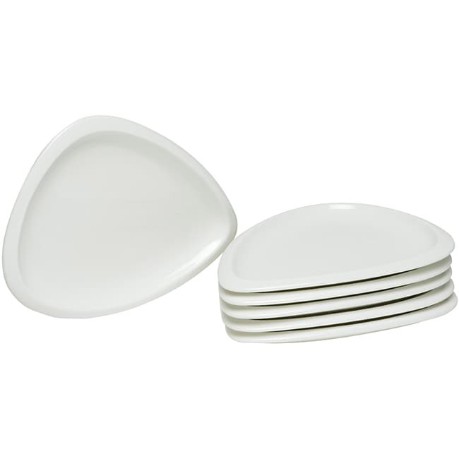 Red Vanilla Trends 6.75-in Triangle Plates (Set of 6)