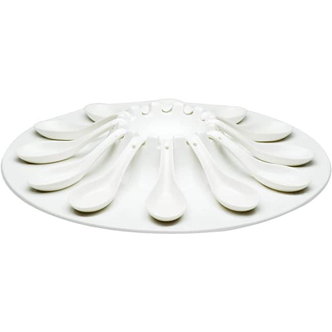 Red Vanilla Fare Porcelain 13-piece Appetizer Set