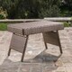 Outdoor Wicker Adjustable Folding Table by Christopher Knight Home - Thumbnail 4