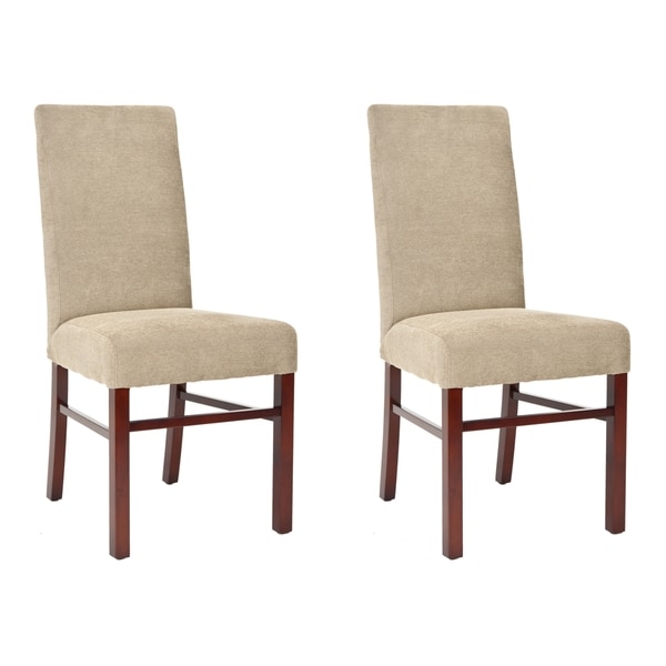Safavieh Classical Parsons Sage Cotton Side Chairs (Pack of 2) Safavieh Dining Chairs