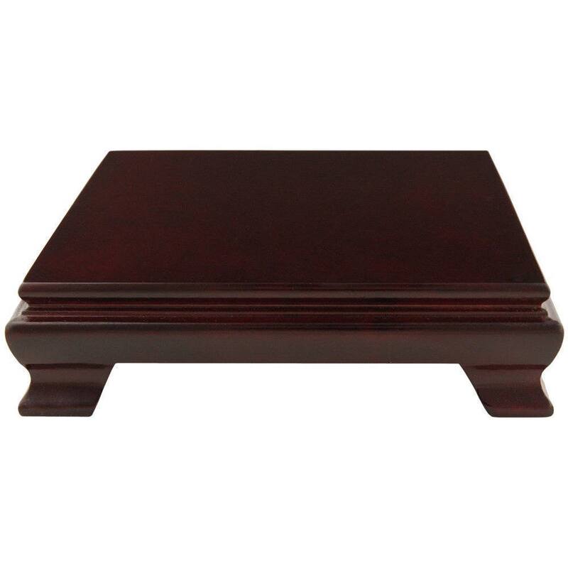 Handmade Rosewood 7-inch Square Base Stand (China)