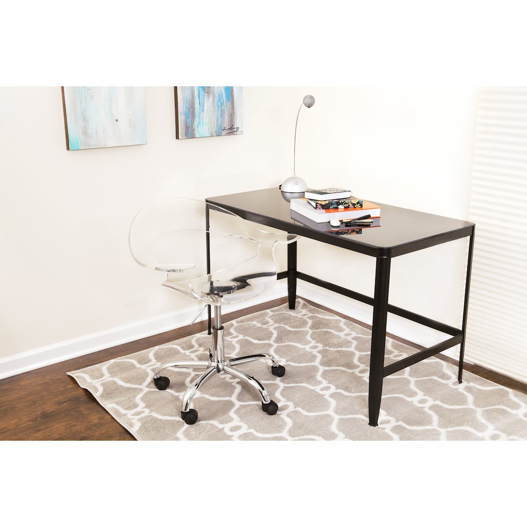 Black Retro Office Desk/ Drafting Table