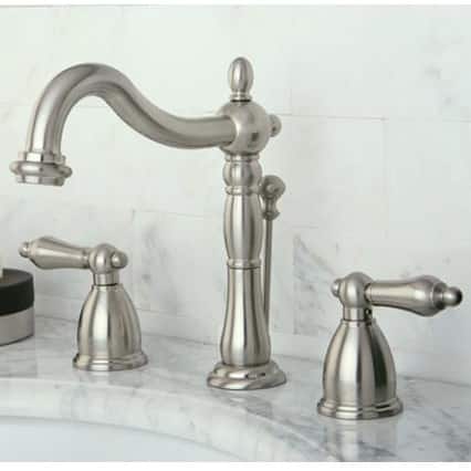 Ada Compliant Bathroom Faucets Online At Our Vintage Satin Nickel Widespread Bathroom Faucet