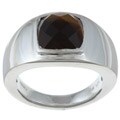 Gems For You Sterling Silver Men's Tiger's Eye Ring