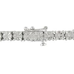 Miadora Sterling Silver 1/4ct TDW Diamond Bracelet