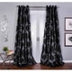 preview thumbnail 2 of 4, Silver Orchid Lucille Venetian Faux Silk Grommet Top Curtain Panel