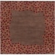 preview thumbnail 59 of 75, Rome Hand Tufted Floral Border Area Rug Brown - 6' Square - Square/Runner