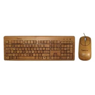 slide 1 of 1, Impecca Bamboo Keyboard and Mouse