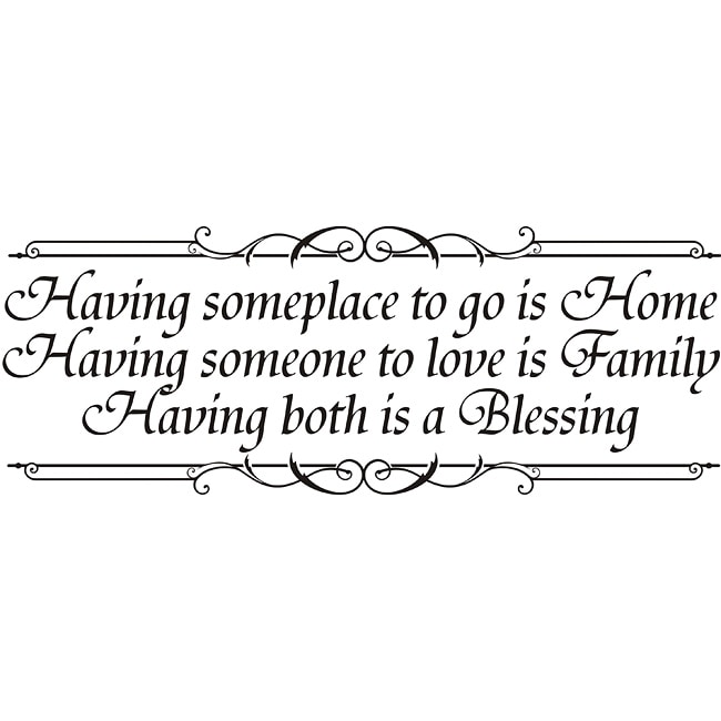 Decorative Having Someplace To Go Is Home Vinyl Wall Art Quote