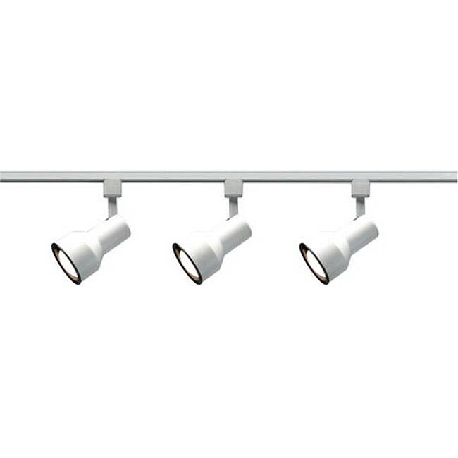 Nuvo 3-light White Step Cylinder Track Light Kit