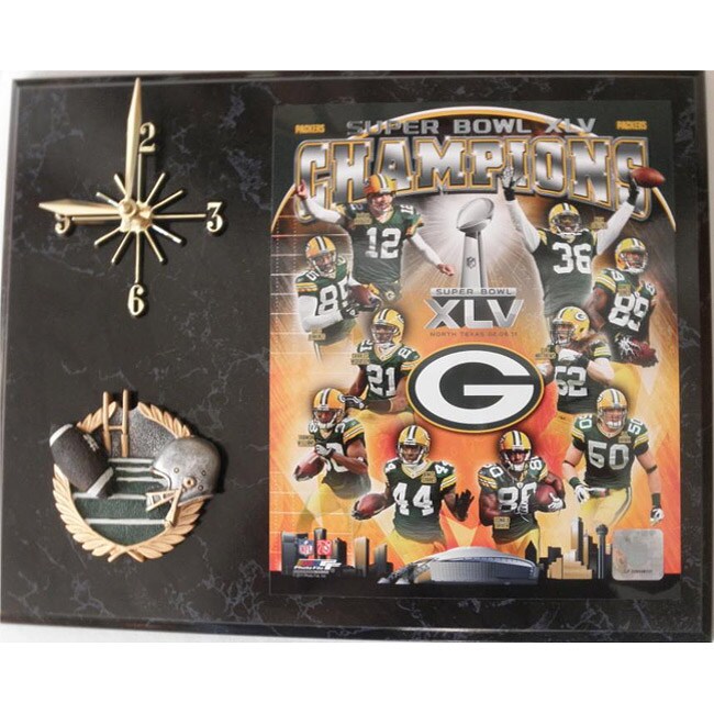 Green Bay Packers Super Bowl XLV Clock