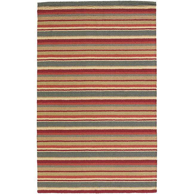 Hand-tufted Mandara New Zealand Wool Rug (5' x 7') - 5' x 7'