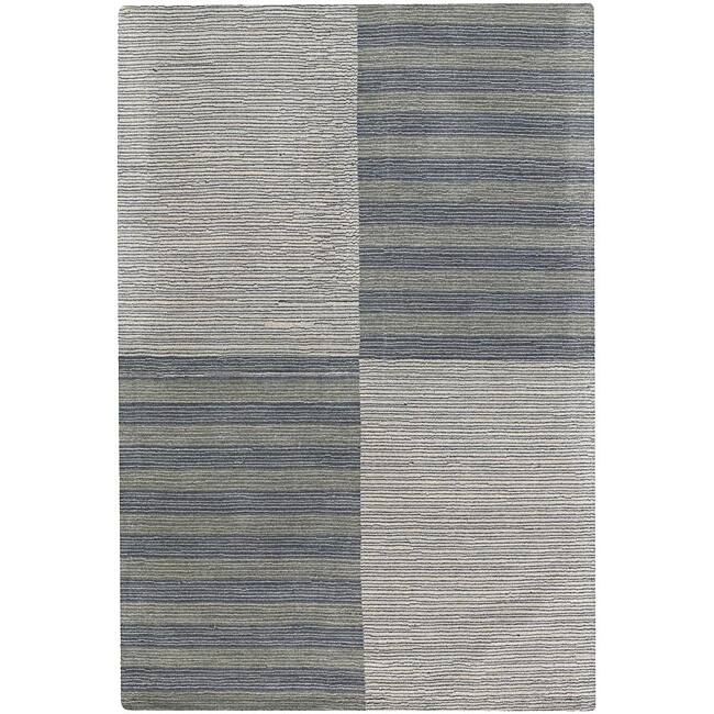 Artist's Loom Hand-tufted Contemporary Geometric Wool Rug (2'x3') - 2' x 3'