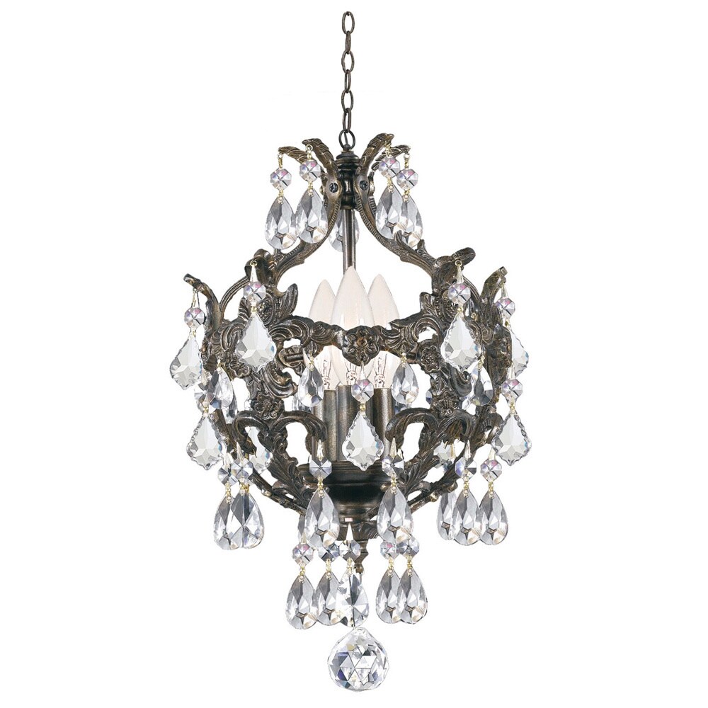 Crystorama Legacy 3-light Legacy Bronze Finish Chandlier - Chandeliers For Bedrooms by Overstock.com