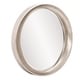 preview thumbnail 3 of 5, Allan Andrews Tyler Dillon Metallic Warm Silver Framed Oval Wall Mirror