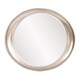 preview thumbnail 4 of 5, Allan Andrews Tyler Dillon Metallic Warm Silver Framed Oval Wall Mirror