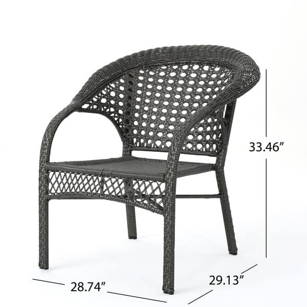 Outdoor 5piece Wicker Dining Bistro Table Set by Christopher Knight