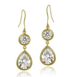 Icz Stonez 18k Gold Over Sterling Silver Cubic Zirconia Dangle Icz Stonez 18k Gold Over Sterling Silver Cubic Zirconia Dangle Earrings
