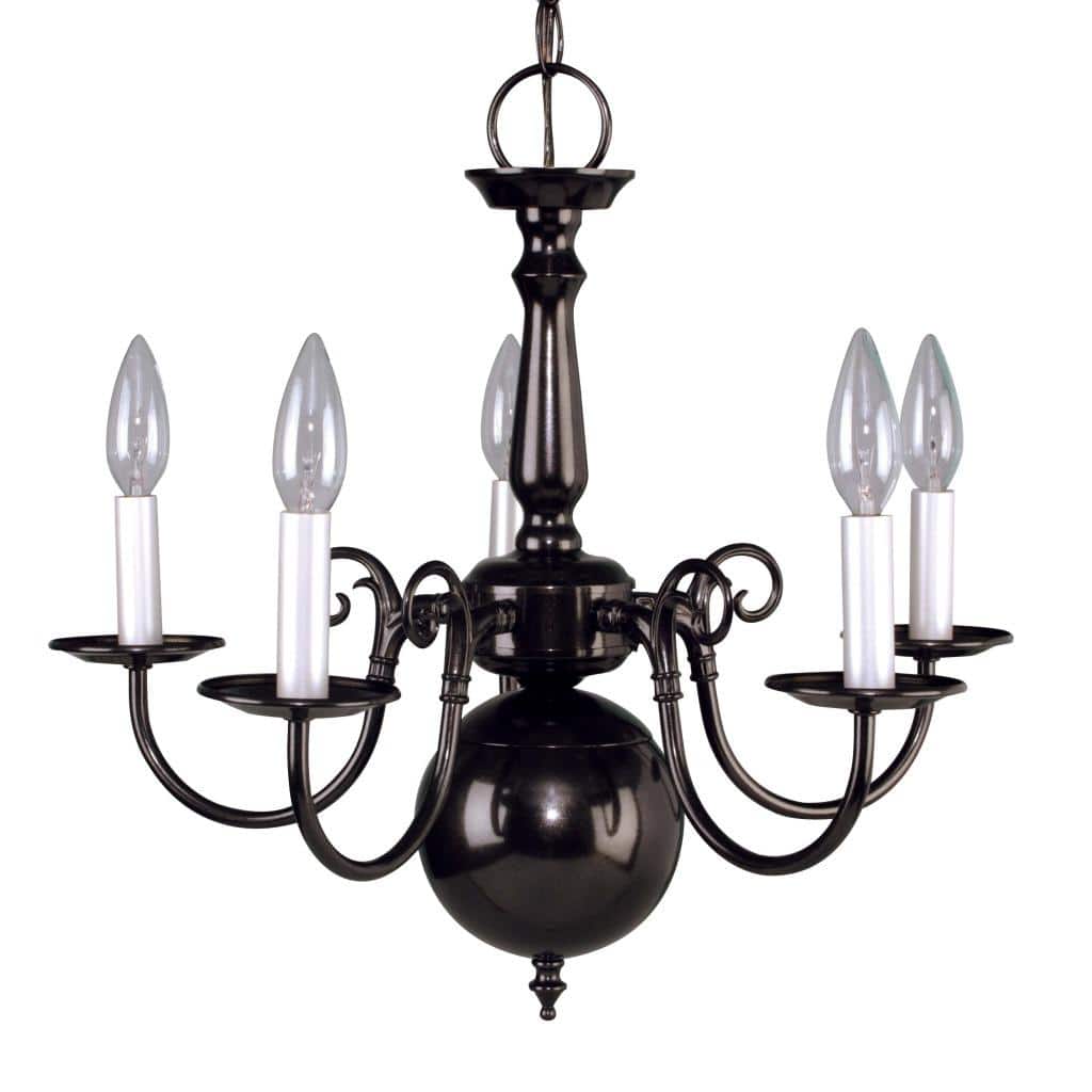 Williamsburg Onyx Mist 5-light Chandelier