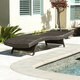 Christopher Knight Home Outdoor Brown Wicker Adjustable Chaise Lounge