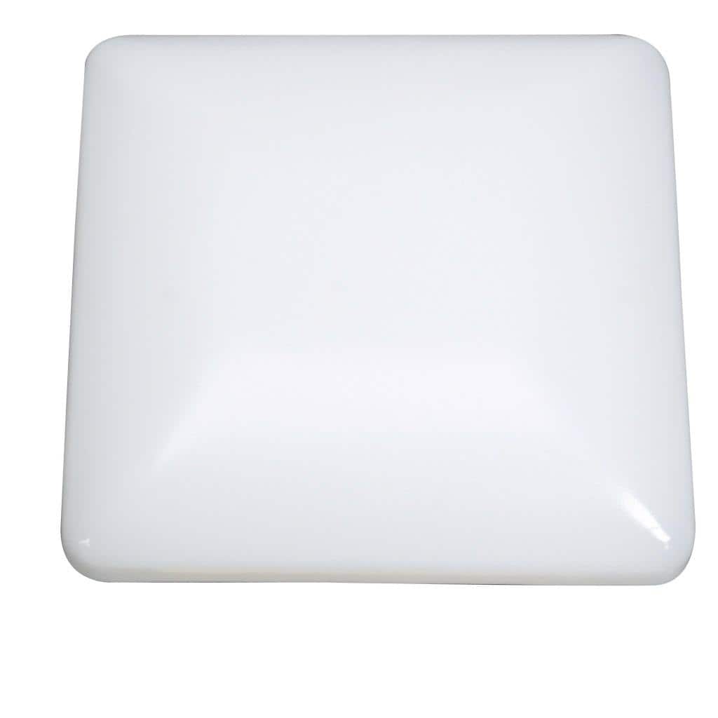 Transitional White 2-light Flush Mount Fixture