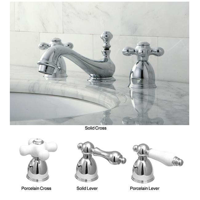 Chrome Mini widespread Bathroom Faucet