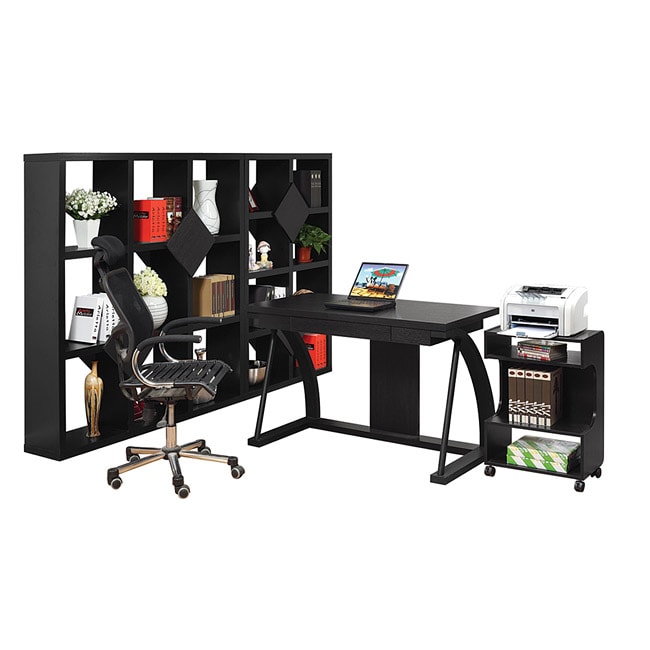 Shop Furniture Of America Midg Modern Black 48 Inch Royal Desk