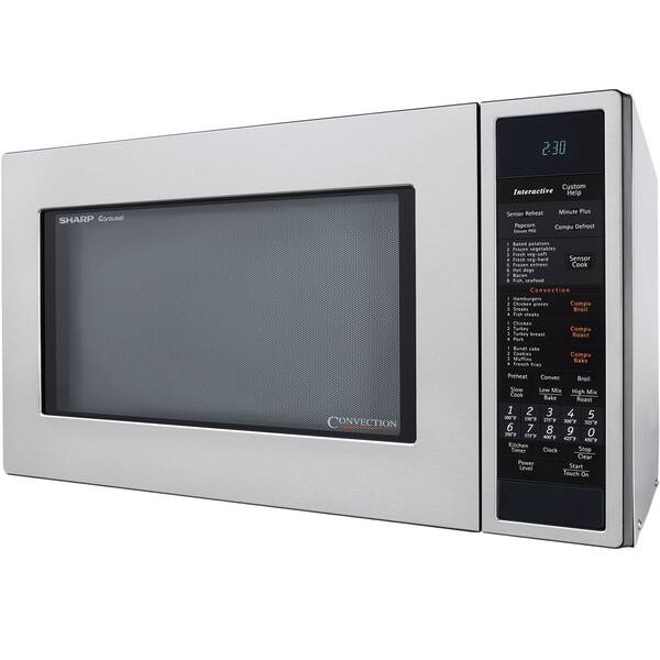 Sharp R930cs Stainless Steel 1 5 Cu Ft 900 Watt Convection Stainless Steel 1 5 Cu Ft 900 Watt