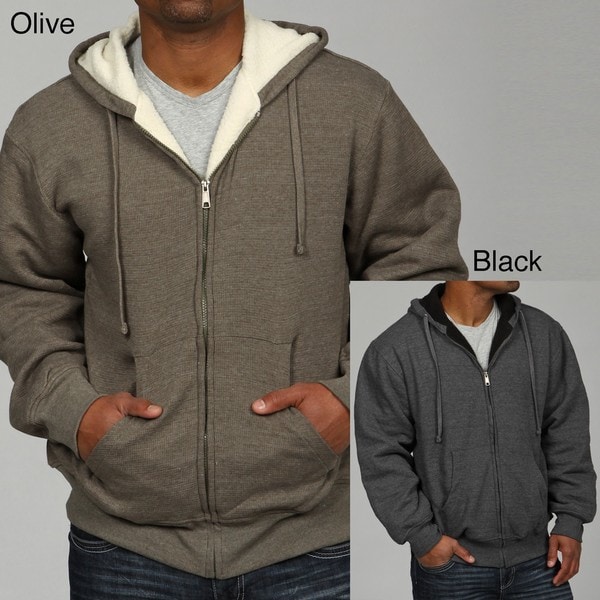 Weatherproof Mens Sherpa lined Thermal Hoodie   Shopping