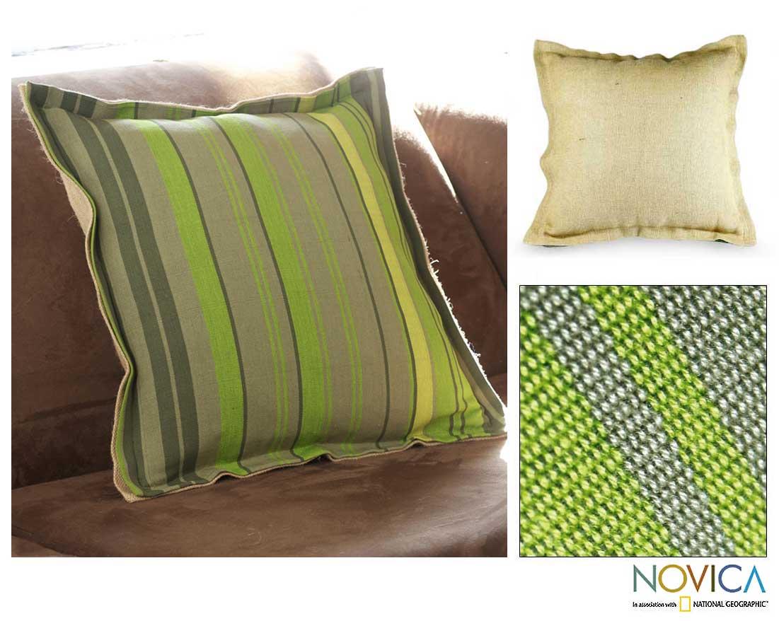 Shop Jute and Cotton 'Pajapita' Cushion Cover (Guatemala) Free