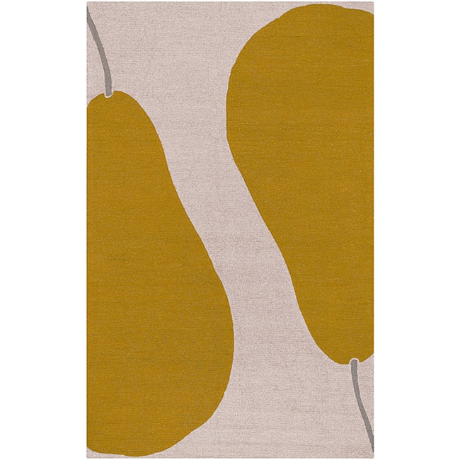 Hand hooked Hiroki Beige Rug (2 X 3)