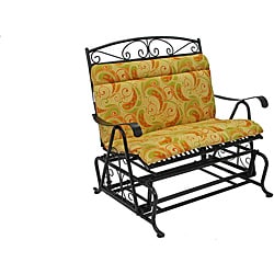 Blazing Needles Outdoor Double Glider/ Bench Seat/ Back Cushion - Free