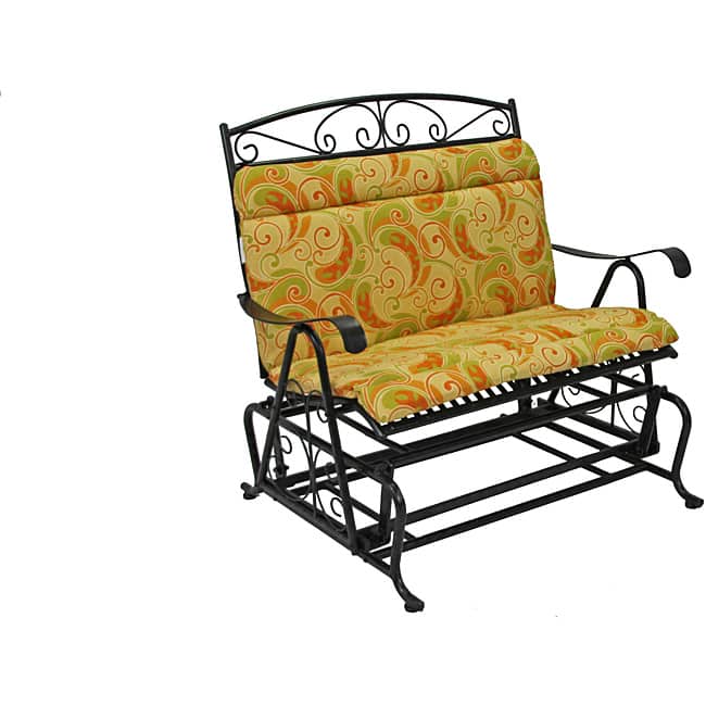 Blazing Needles All-Weather Seat/Back Bench Cushion